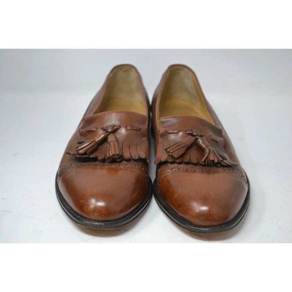 Bruno Magli Italy Brandy Montreal Tassel Loafers Shoes Mens Brown Size 9M‎ 13826
